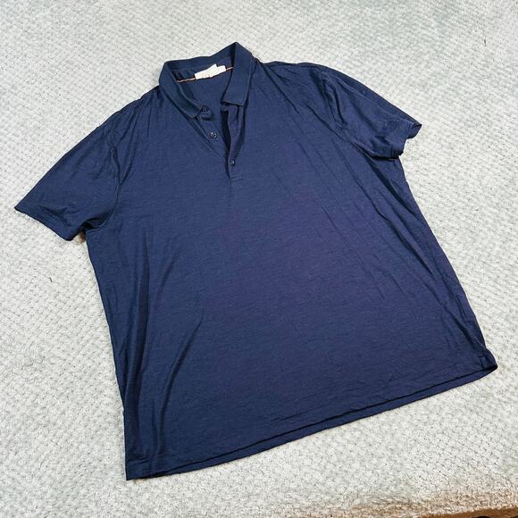 ICEBREAKER Navy 150 Merino Wool Short Sleeve Polo Base Layer Mens XL - Picture 1 of 7